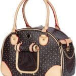 Adriene's Choice Luxury Pet Carrier, Puppy Small Dog Carrier, Cat Carrier Bag, Waterproof Premium PU Leather Carrying Handbag for Outdoor Travel Walking Hiking Shopping