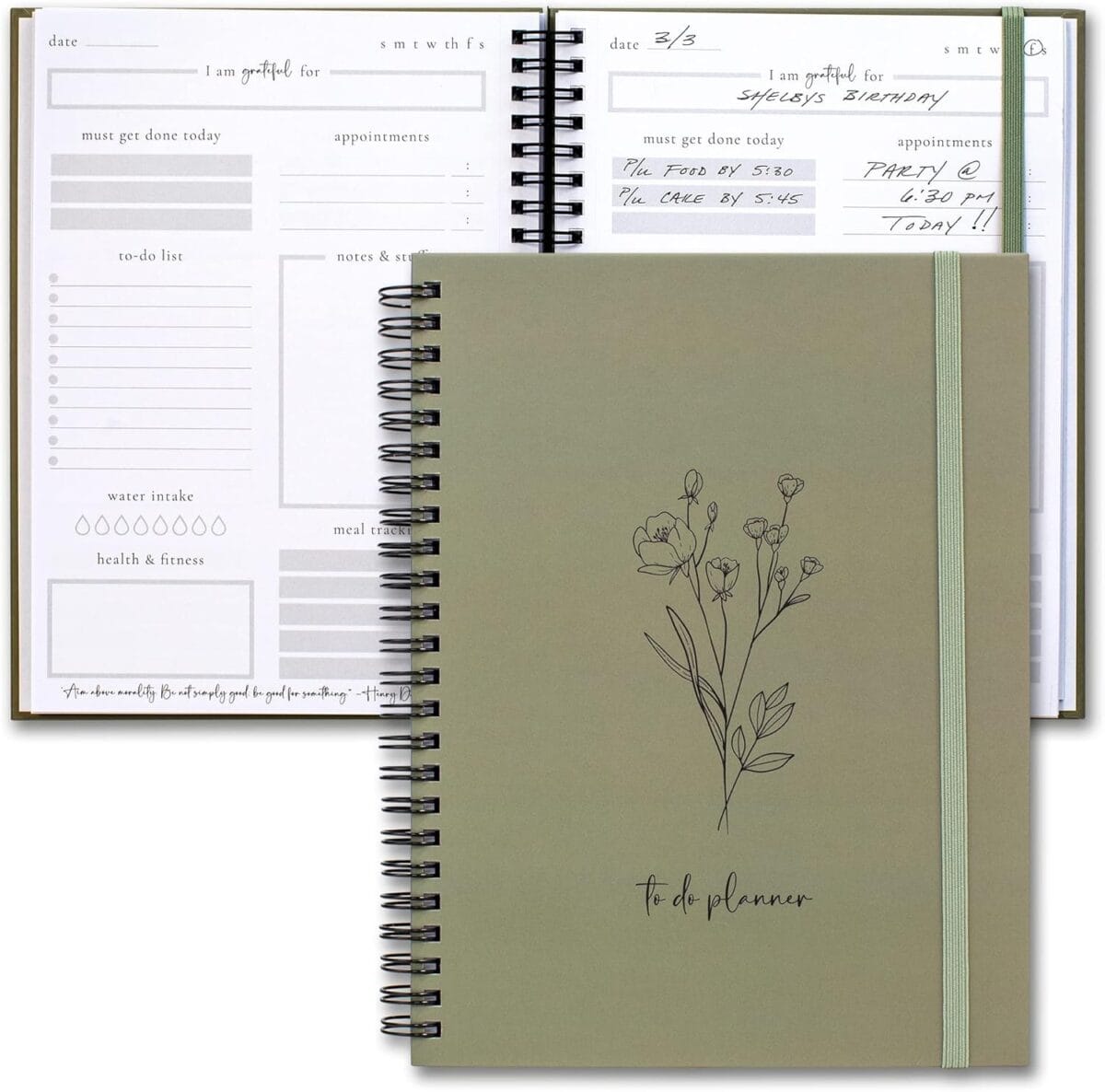 Beautiful To Do List Notebook - Aesthetic Daily Planner to Easily Organize Your Tasks And Boost Productivity - Stylish Undated Planner And School or Office Supplies For Women