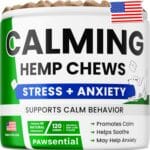 Advanced Hemp Calming Chews for Dogs - Dog Calming Chews - 120 Anxiety Relief Treats - Hemp Oil - Dog Calming Treats - Sleep Calming Aid - Calming Hemp Treats for Joint Health