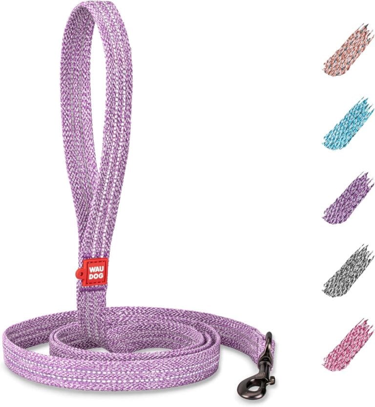 Recycled Cotton Dog Leash Eco-Friendly Alternative to Nylon for Small Medium and Large Dogs - Reflective Strong Dog Leashes for Large Breeds - Puppy Leash