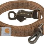 Carhartt Pet Durable Nylon Webbing Leashes for Dogs, Reflective Stitching for Visibility, Carhartt Brown (Nylon Webbing), Large