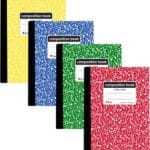 C-Line Composition Notebook, Wide Ruled, Marble Cover, 1 Notebook, Color May Vary (22010)