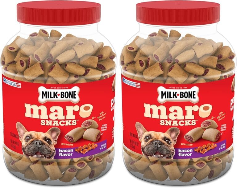 Milk-Bone MaroSnacks Bacon Flavor Small Dog Treats With Bone Marrow, 40 Ounces (Pack of 2) (Packaging Design May Vary)