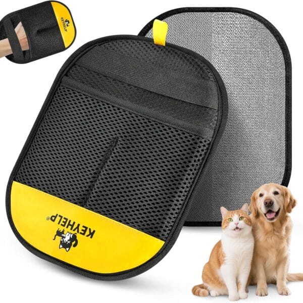 Pet Hair Removal Glove for Dogs & Cats, Newly Upgraded Reusable Electrostatic Pet Hair Gloves, Pet Hair Remover Tool for Clothing, Couch, Carpet, Car Seat