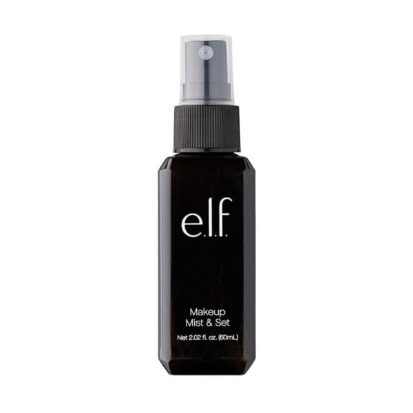 e.l.f. Makeup Mist & Set - Small, Lightweight, Long Lasting, All-Day Wear, Revitalizes, Refreshes, Hydrates, Soothes, Infused with Aloe, Green Tea and Cucumber, 2.02 Fl Oz
