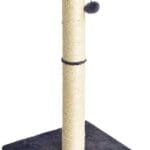 Amazon Basics Cat Scratcher - Indoor Classic Single Cat & Kittens Scratching Post, Medium (31.5"H) - Grey