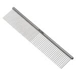 Andis 68550 Stainless-Steel Comb for Knots, Mats & Loose Hair Removal - Effective Dematting Tool, Comfortable, Lightweight, Portable & Safe for Dogs, Cats & Pets – Silver, 7-1/2-Inch