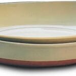 Mora Ceramic Large Serving Bowls- Set of 2 Oval Platters for Entertaining. Modern Kitchen Dishes for Dinner, Fruit, Salad, Turkey, etc. Oven, Dishwasher Safe, 55/35 oz, 13.5" / 11.8" - Neutrals