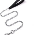 Chain Dog Leash with Padded Handle, Durable Chew Proof for Medium and Large Dogs (4 ft x 3.0 mm)