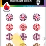 Color Change Bullseye Toilet Target Stickers with Applicator Tool for Potty Training & Toilet Training. Color Changing When Wee Hits The Target, Then Returns to Normal When Toilet is Flushed.