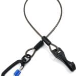 Chew Proof Dog Seat Belt for Car, 32 inch Black Dog Car Harness with Latch Bar Attachment and Aviation Aluminum Carabiner Up to 1000 lbs, Secure Dog Seatbelt Leash 1 Pack