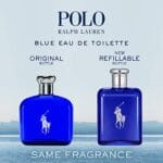 RALPH LAUREN FRAGRANCES – Polo Blue – Eau de Toilette – Men’s Cologne – Aquatic & Fresh – With Citrus, Sage, and Suede – Medium Intensity