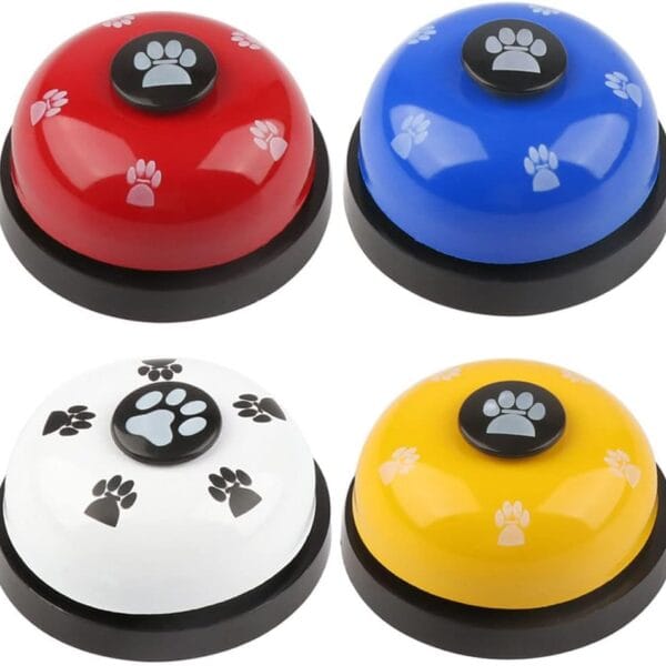 4 Pcs Dog Training Bell, PIVHWIR Dog Puppy Pet Potty Training Bells for Potty Training, Communication Device