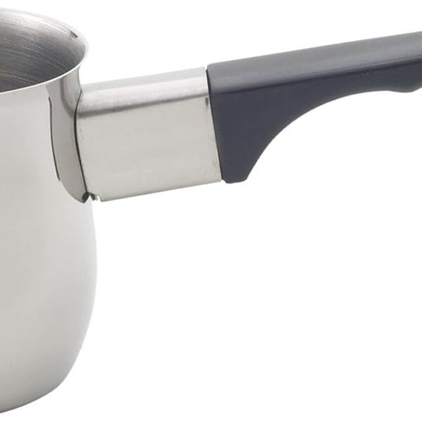 Fino Stainless Steel Turkish Coffee Pot - Professional 18/8 Warmer for Stovetop Coffee, Milk, Tea, Hot Chocolate - Delicious Daily Beverages - 6-Ounce
