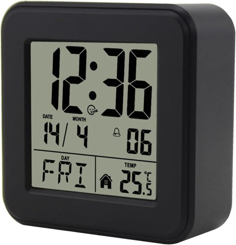 jomparis Small Digital Alarm Clock Battery Operated with Backlight for Bedroom Kids Room