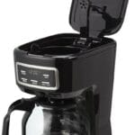 Black Programmable Drip Coffee Maker,12-Cup
