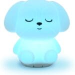 Mindfulness 'Breathing Puppy' | 4-7-8 Guided Visual Meditation Breathing Light | 3 in 1 Device with Night Light & Noise Machine for ADHD Anxiety Stress Relief Sleep - Gift for Kids Adult Women Men