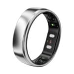 RingConn Gen 2 Air, Ultra-Thin AI Smart Ring, 10-Day Battery Life, Fitness/Sleep/Stress/HR Tracker for Women&Men, No App Fee for Standard Features, iOS & Android Compatible (Size 8, Galaxy Sliver)