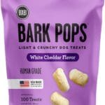 BIXBI Bark Pops, White Cheddar (4 oz, 1 Pouch) - Crunchy Small Training Treats for Dogs - Wheat Free and Low Calorie Dog Treats, Flavorful Healthy and All Natural Dog Treats