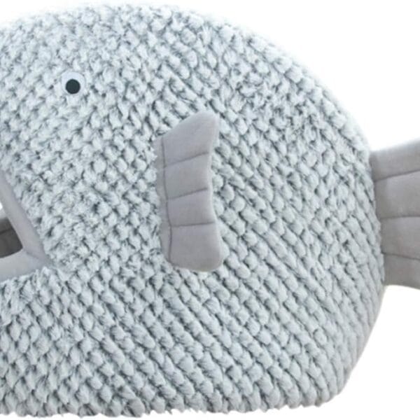 La La Pet Plush Cat Bed Cave Calming Washable Pet House Bed Selfwarming Pet Bed Foldable Cat Sleep Tent Dog Nest Soft Puppy House Bed for Cats and Small Dogs(Gray,S)