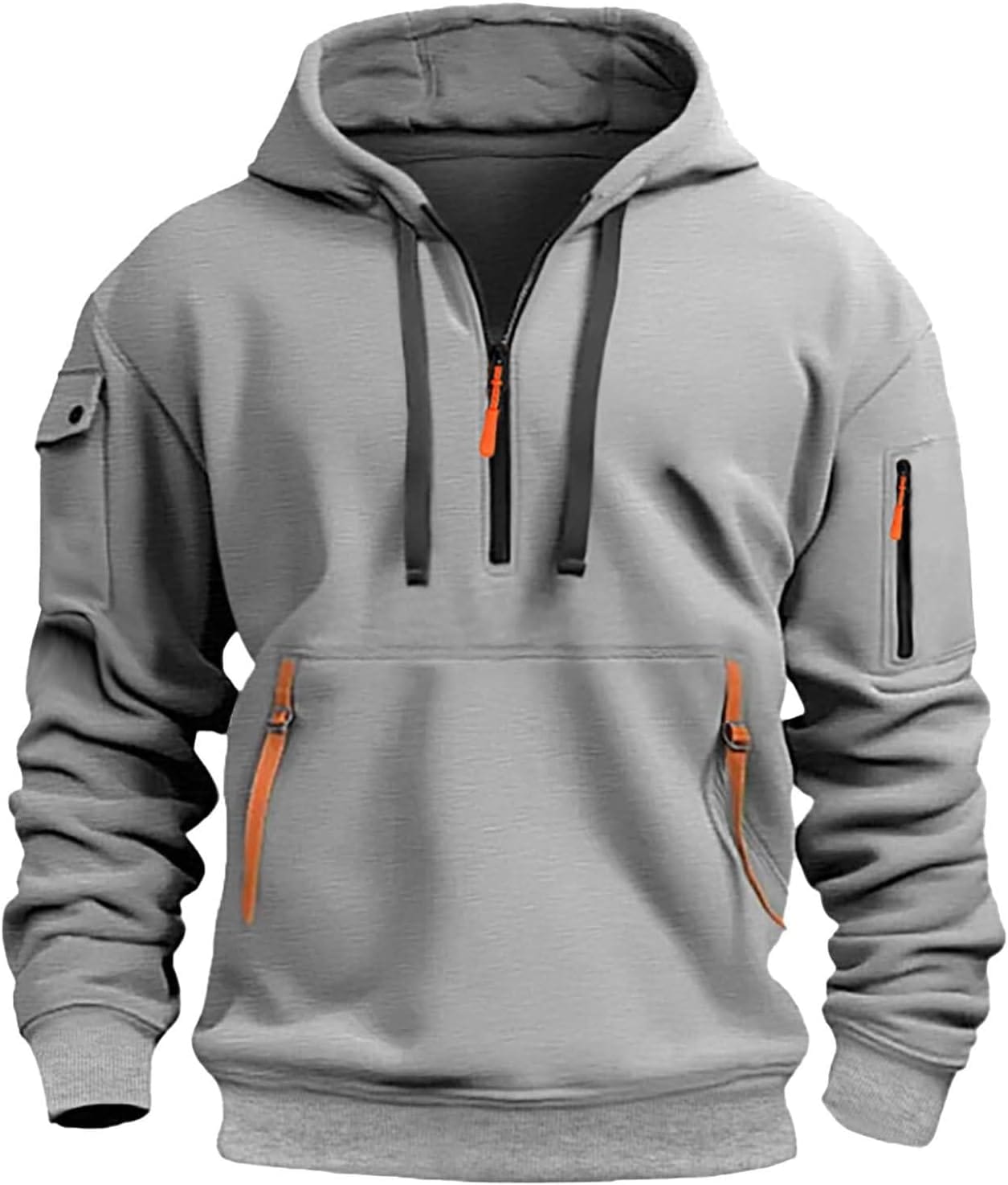 2025 Hoodies for Men 1/4 Zip Up Long Sleeve Plus Size Pullover Sweatshirt Fall Winter Vintage Clothes with Pockets 2025 Hoodies for Men 1/4 Zip Up Long Sleeve Plus Size Pullover Sweatshirt Fall Winter Vintage Clothes with Pockets