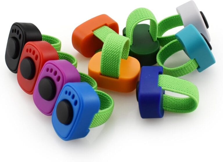 Dog Clicker with Finger Ring 10 Pack for Dogs/Cats/Horses/Birds or Other Animals - Mini Finger Clickers for Training