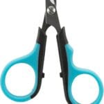 TRIXIE Pet Grooming Scissors, For Dogs and Cats, Pet Face, Nose, Ears, and Paw Hair, Round Tip, 3" ( 8cm)