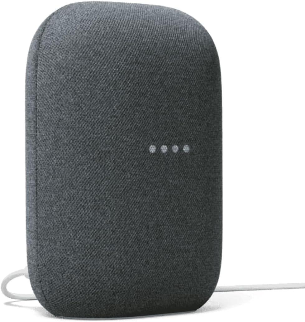 Google Audio Bluetooth Speaker - Wireless Music Streaming, Powerful Sound, Assistant Built-in, Wi-Fi and Bluetooth Connectivity, Smart Home Control, Stereo Pairing (Charcoal) Google Audio Bluetooth Speaker - Wireless Music Streaming, Powerful Sound, Assistant Built-in, Wi-Fi and Bluetooth Connectivity, Smart Home Control, Stereo Pairing (Charcoal)