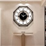 Large Wall Clocks for Living Room Decor Modern Silent Wall Clock for Home House Kitchen Bedroom Decorative Big Wall Clock Non Ticking Battery Operated Quartz for Bathroom Outdoor Indoor 17 in