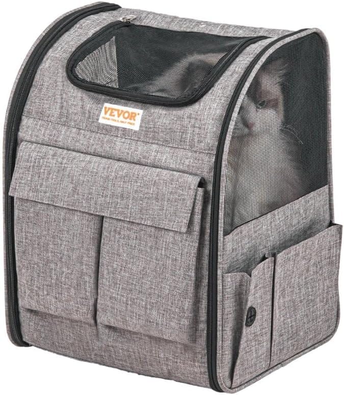 Rolling Pet Carrier Backpack with Removable Wheels for Under 18LBS, Large Soft Sided Wheeled Dog Carrier Cat Travel Carrier Airline Approved for Small Dogs and Medium Cats with Upgraded Wheels