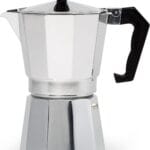 Primula Classic Stovetop Espresso and Coffee Maker, Moka Pot for Italian and Cuban Caf Brewing, Greca Coffee Maker, Cafeteras, 6 Espresso Cups, Silver