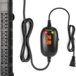 HiTauing Aquarium Heater, 50W/100W/200W/300W/500W Submersible Fish Tank Heater with Over-Temperature Protection and Automatic Power-Off When Leaving Water for Saltwater and Freshwater