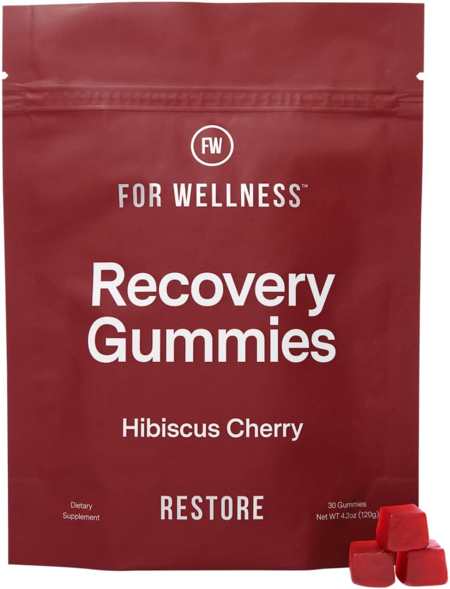 For Wellness Recovery Gummies Restore | Tart Cherry Energy Supplements With Electrolytes For Muscle Soreness, Post Workout Performance & Recovery | Vegan, Non GMO, 30 Count For Wellness Recovery Gummies Restore | Tart Cherry Energy Supplements with Electrolytes for Muscle Soreness, Post-Workout Performance & Recovery | Vegan, Non-GMO, 30 Count