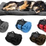 Outdoor Dog Bed, 35x24 Portable Camping Travel Dog Bed, Soft, Comfortable, Waterproof, Non-Slip, Machine Washable Easy to Clean Pet Mat for Small, Medium and Large Dog and Cat