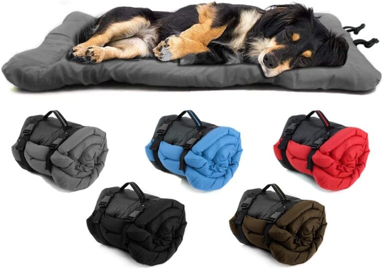 Outdoor Dog Bed, 35x24 Portable Camping Travel Dog Bed, Soft, Comfortable, Waterproof, Non-Slip, Machine Washable Easy to Clean Pet Mat for Small, Medium and Large Dog and Cat