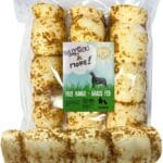 BULLYSTICKS & MORE 10-12" Beef Cheek Rolls for Dogs (Bully Bites Dusted - 3 Count) - Beef Cheek Bones for Dogs - Dog Parents Choice - Premium No Hide Rolls