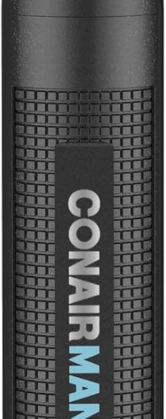 ConairMan Nose Hair Trimmer for Men, For Nose, Ear, and Eyebrows, Patent 360 Bevel Blade for No Pull, No Snag Trimming Experience, Cordless Lithium-Powered Trimmer with Drawstring Bag