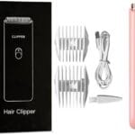 Dog Clippers,Quiet Washable USB Rechargeable Cordless Dog Grooming Kit,Electric Pets Hair Trimmers Shaver Shears for Dogs and Cats Pink