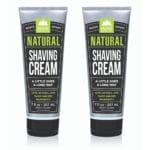 Pacific Shaving Company Natural Shaving Cream - Shea Butter + Vitamin E Shave Cream for Hydrated Sensitive Skin - Clean Formula for a Smooth, Anti-Redness + Irritation-Free Shave Cream (7 Oz, 2 Pack)