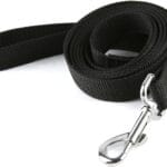 Nylon Dog Training Leash, Traction Rope, 4/5/6 Feet Long, 3/4 Inch 1 Inch Wide, for Small and Medium Dogs (1'' x 5 FT, Black)
