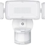 LEPOWER LED Security Lights Motion Sensor Light Outdoor, 38W 4200LM Light, 5500K, IP65 Waterproof, 3 Head Detected Flood Light for Garage, Yard, Porch (White)
