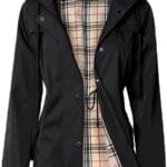 SaphiRose Women's Long Hooded Rain Jacket Outdoor Raincoat Windbreaker