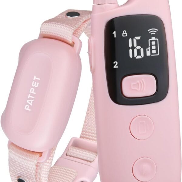 PATPET Dog Shock Collar with Remote - Waterproof Dog Training Collar for Small Medium Large Dogs with Beep, Vibration and 16 Static Levels Shock