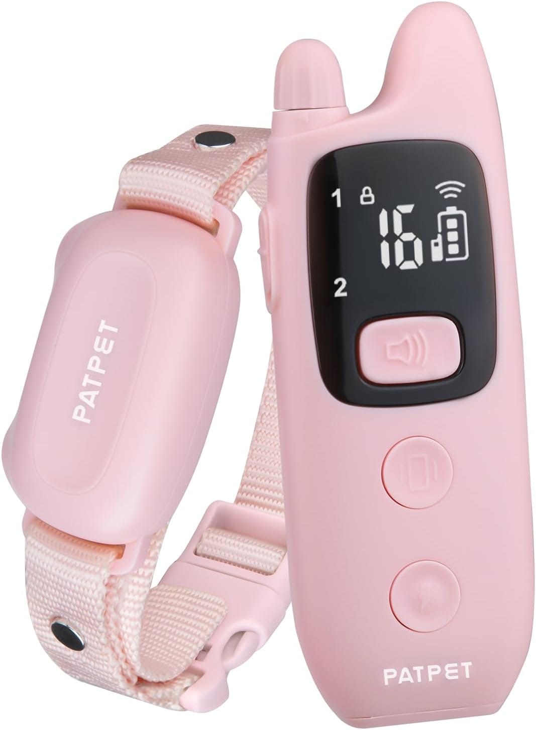 PATPET Dog Shock Collar with Remote - Waterproof Dog Training Collar for Small Medium Large Dogs with Beep, Vibration and 16 Static Levels Shock PATPET Dog Shock Collar with Remote - Waterproof Dog Training Collar for Small Medium Large Dogs with Beep, Vibration and 16 Static Levels Shock