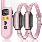 Dog Training Collar with Remote (5-120lbs), 3300Ft Remote Training Collar with Beep, Vibrate, Static & Double Static Modes, IPX7 Waterproof E Collar for Small Medium Large Dogs (2 Pack)