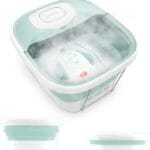 Homedics Smart Space Elite Footbath with Heat Boost, Collapsible, Invigorating Bubble Massage, 3 Pedicure Attachments, Safe to Use Bath Salts, Patented Safety-Lock System, Ergonomic