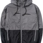 Men's Lightweight Windbreaker Jackets Outdoor Hooded Pocket Raincoat Jacket