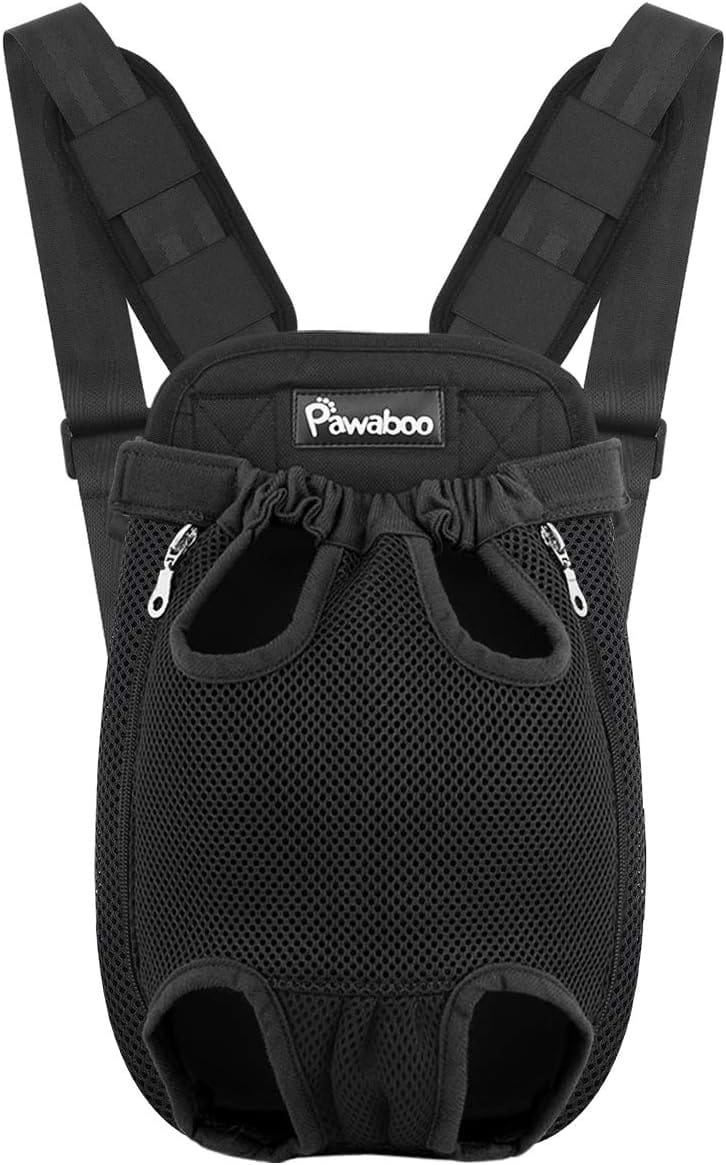 Pawaboo Pet Carrier Backpack, Adjustable Pet Front Cat Dog Carrier Backpack Travel Bag, Legs Out, Easy-Fit for Traveling Hiking Camping for Small Medium Dogs Cats Puppies, Medium, Black Pawaboo Pet Carrier Backpack, Adjustable Pet Front Cat Dog Carrier Backpack Travel Bag, Legs Out, Easy-Fit for Traveling Hiking Camping for Small Medium Dogs Cats Puppies, Medium, Black