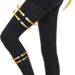 Medical Compression Tights Women, 20-30 mmHg Graduated Compression Pantyhose Men, Footless Compression Stockings, High Waist Compression Leggings, Support Hose for Varicose Veins, Edema, Dvt