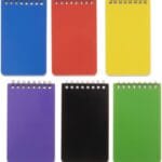 QiCheng 6pack Pocket Notebook Small Notepad Pocket Notepad Small Spiral Notebooks 3X5Inches (6)